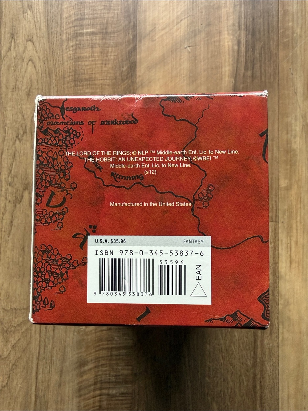 The Hobbit and The Lord of the Rings JRR Tolkien 2012  4 Paperback Box Set Books - Picture 3 of 3